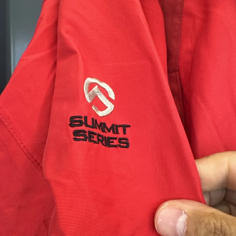 The North Face Summit Series Gore-Tex XCR Jacket Mens L Red Hooded Shell Coat